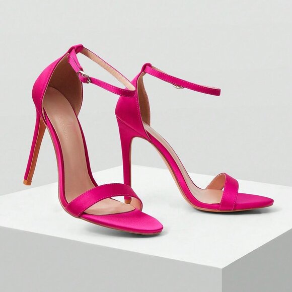 Hot Pink Sexy Women's Sling Back Pointed Toe Elegant High Heel Sandals - Picture 8 of 10